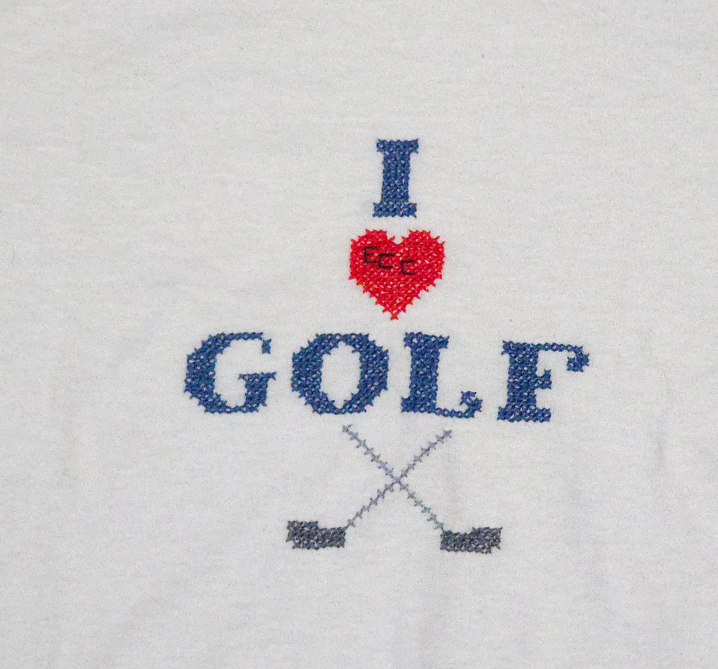 (L) I ❤️ Golf Embroidered T-Shirt